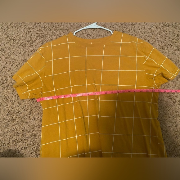 Original Use Mustard Yellow Grid Top. - Picture 4 of 5